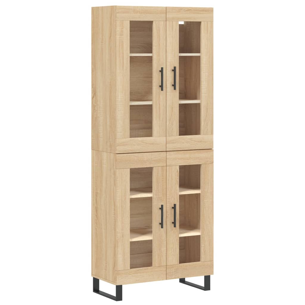 Highboard Sonoma Oak 69,5x34x180 cm Engineered Wood