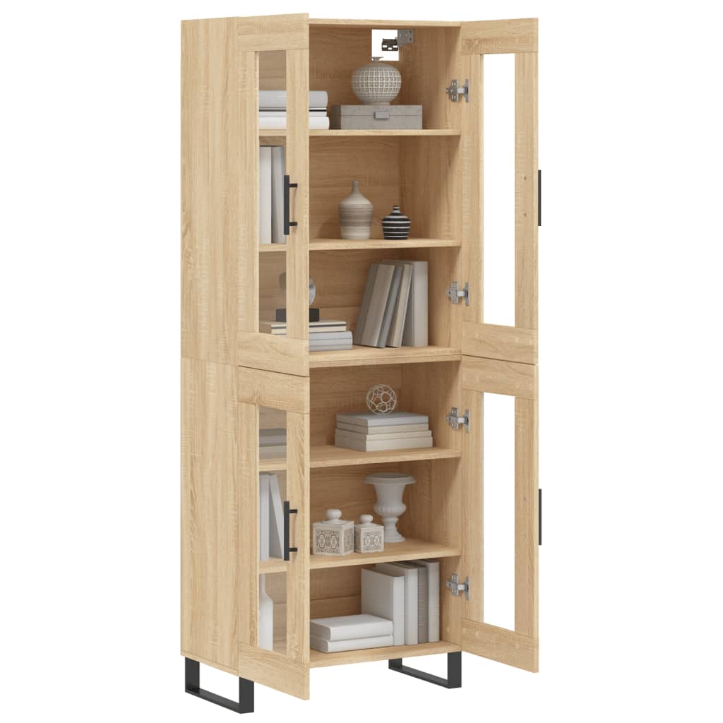 Highboard Sonoma Oak 69,5x34x180 cm Engineered Wood