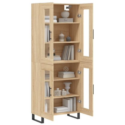 Highboard Sonoma Oak 69,5x34x180 cm Engineered Wood