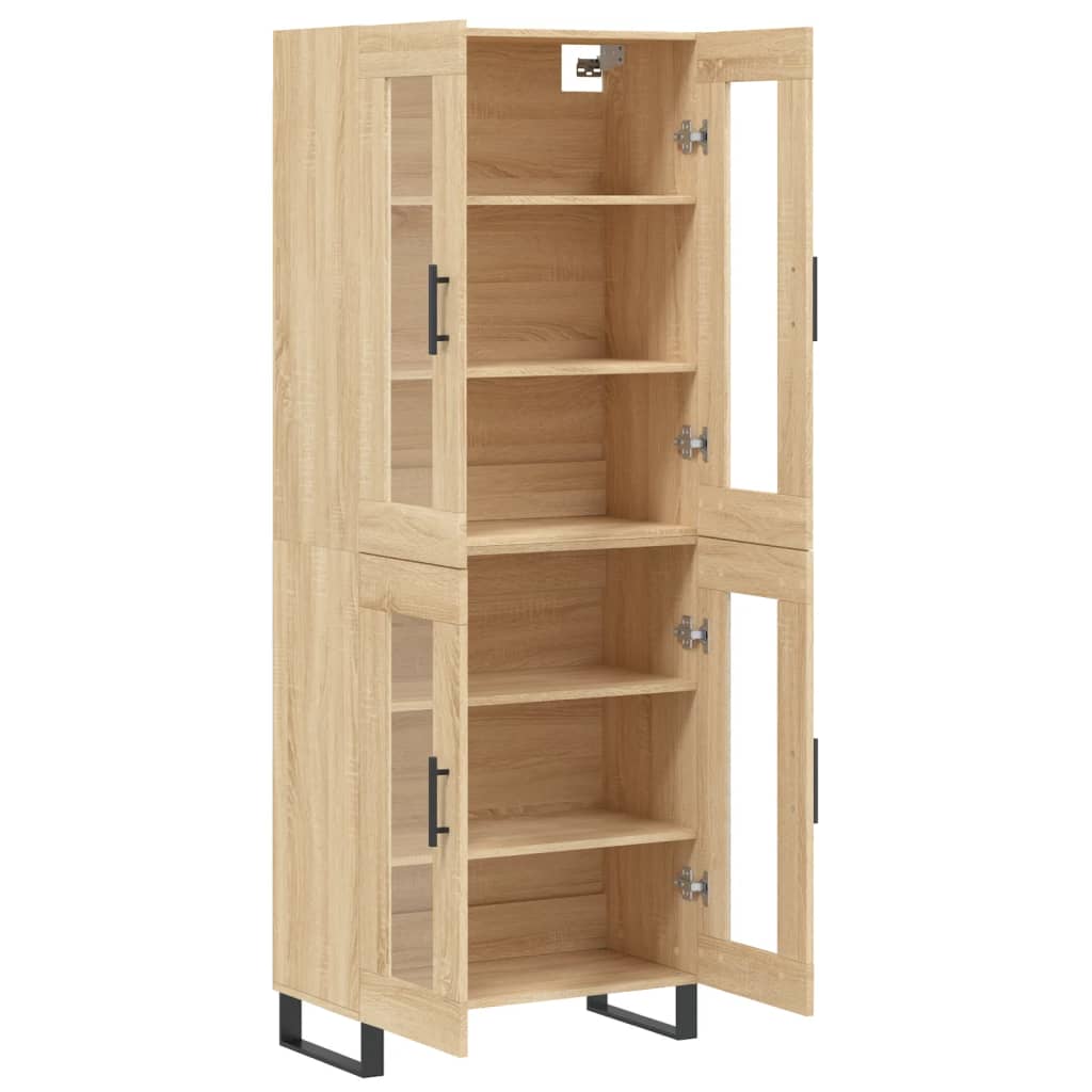 Highboard Sonoma Oak 69,5x34x180 cm Engineered Wood
