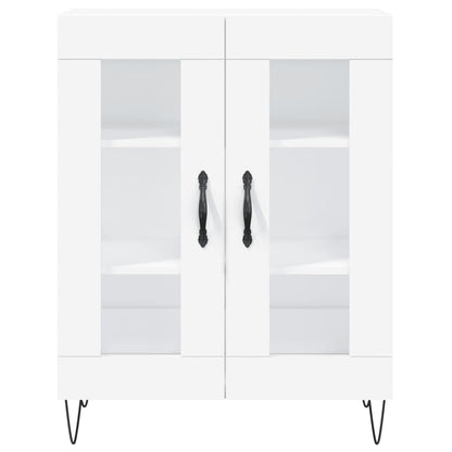 Highboard White 69.5x34x180 cm Engineered Wood