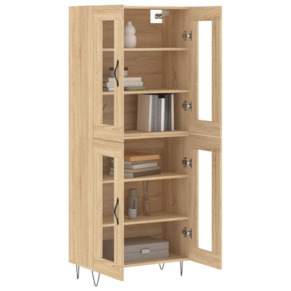Highboard Sonoma Oak 69.5x34x180 cm Engineered Wood