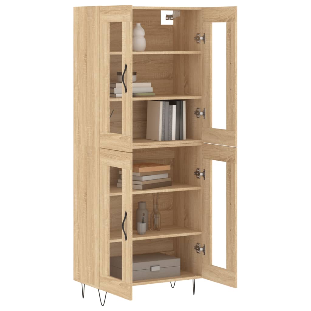 Highboard Sonoma Oak 69,5x34x180 cm Engineered Wood