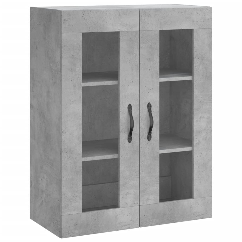 Highboard Concrete Grey 69,5x34x180 cm Engineered Wood