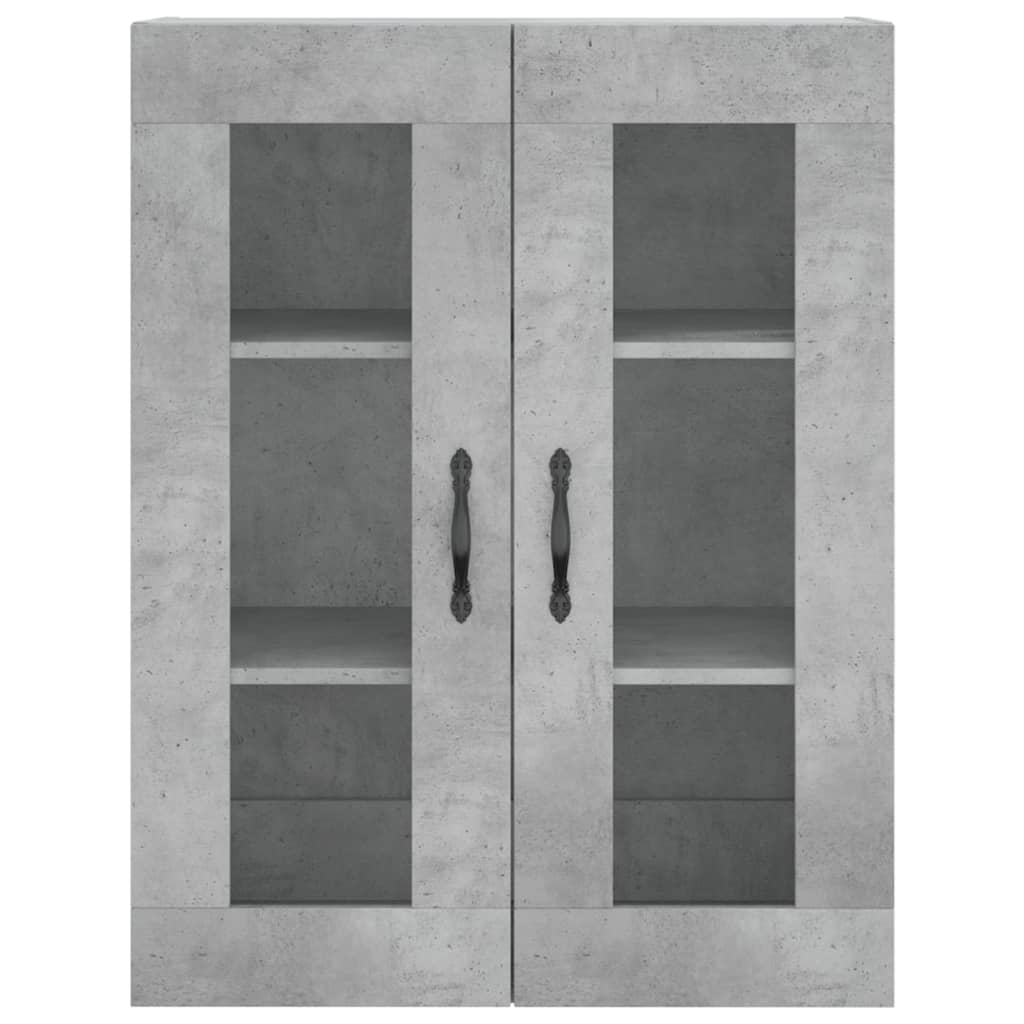 Highboard Concrete Grey 69,5x34x180 cm Engineered Wood