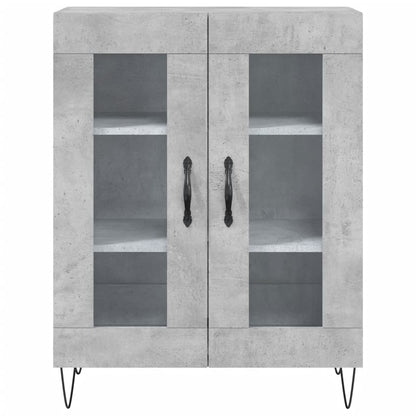 Highboard Concrete Grey 69,5x34x180 cm Engineered Wood