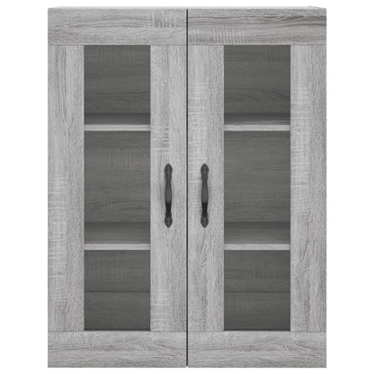 Highboard Grey Sonoma 69,5x34x180 cm Engineered Wood