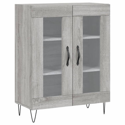 Highboard Grey Sonoma 69,5x34x180 cm Engineered Wood