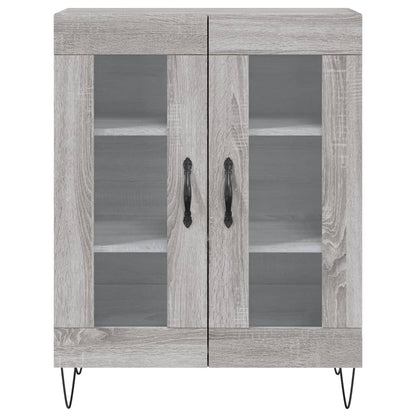 Highboard Grey Sonoma 69,5x34x180 cm Engineered Wood