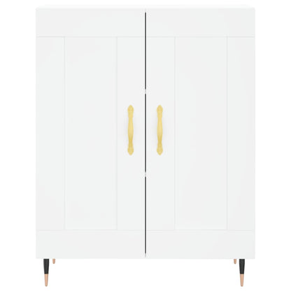 Highboard White 69.5x34x180 cm Engineered Wood