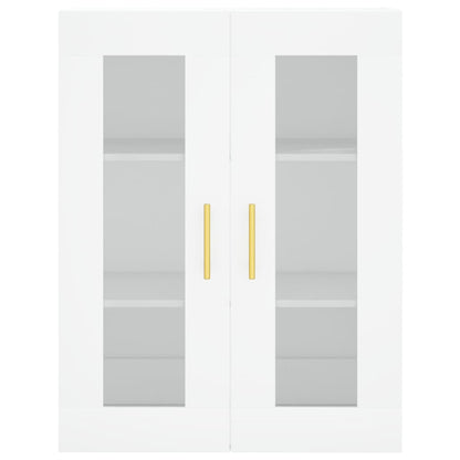 Highboard White 69.5x34x180 cm Engineered Wood