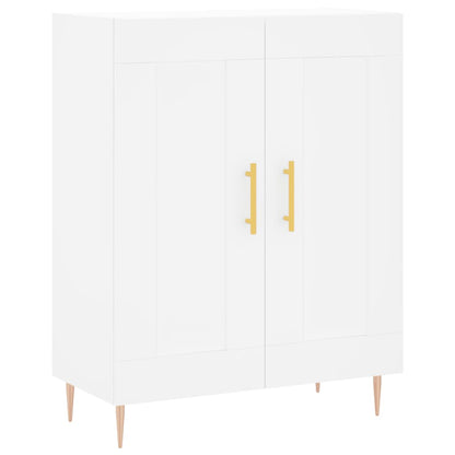 Highboard White 69,5x34x180 cm Engineered Wood