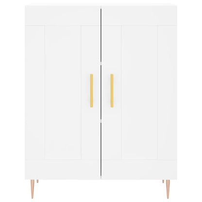 Highboard White 69,5x34x180 cm Engineered Wood