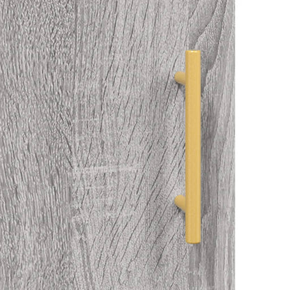 Highboard Grey Sonoma 69,5x34x180 cm Engineered Wood