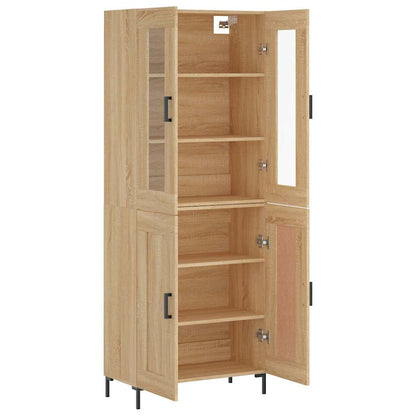 Highboard Sonoma Oak 69,5x34x180 cm Engineered Wood
