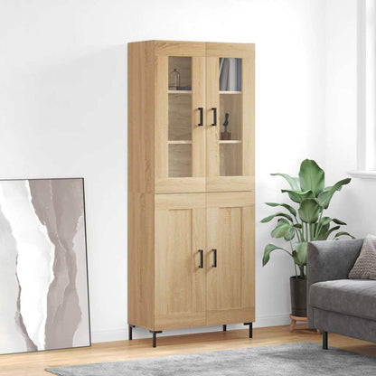 Highboard Sonoma Oak 69,5x34x180 cm Engineered Wood