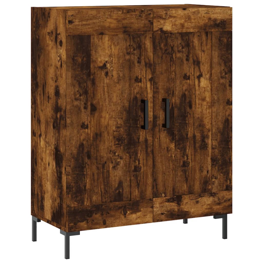 Highboard Smoked Oak 69,5x34x180 cm Engineered Wood