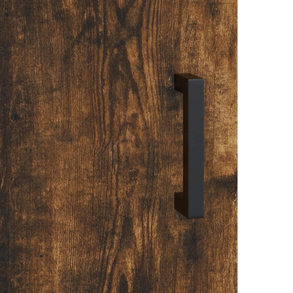 Highboard Smoked Oak 69,5x34x180 cm Engineered Wood