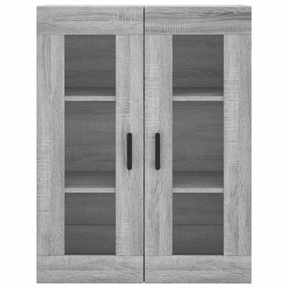 Highboard Grey Sonoma 69,5x34x180 cm Engineered Wood