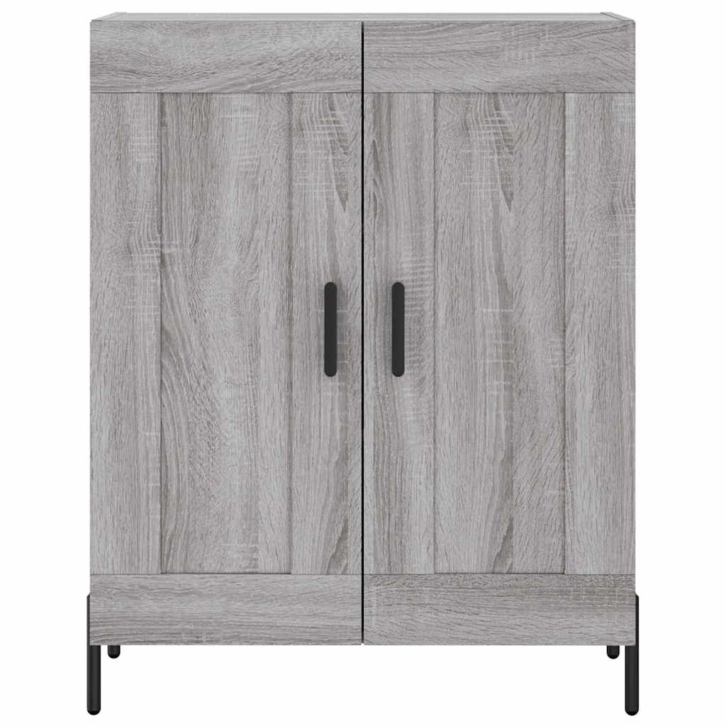 Highboard Grey Sonoma 69,5x34x180 cm Engineered Wood