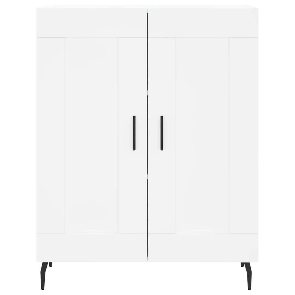 Highboard White 69,5x34x180 cm Engineered Wood