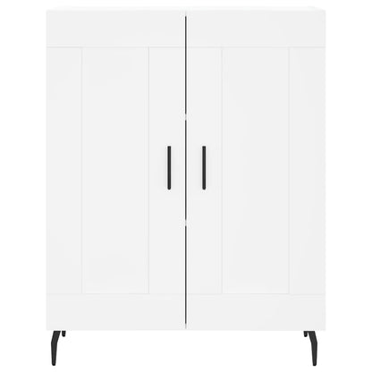 Highboard White 69,5x34x180 cm Engineered Wood