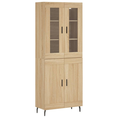 Highboard Sonoma Oak 69,5x34x180 cm Engineered Wood