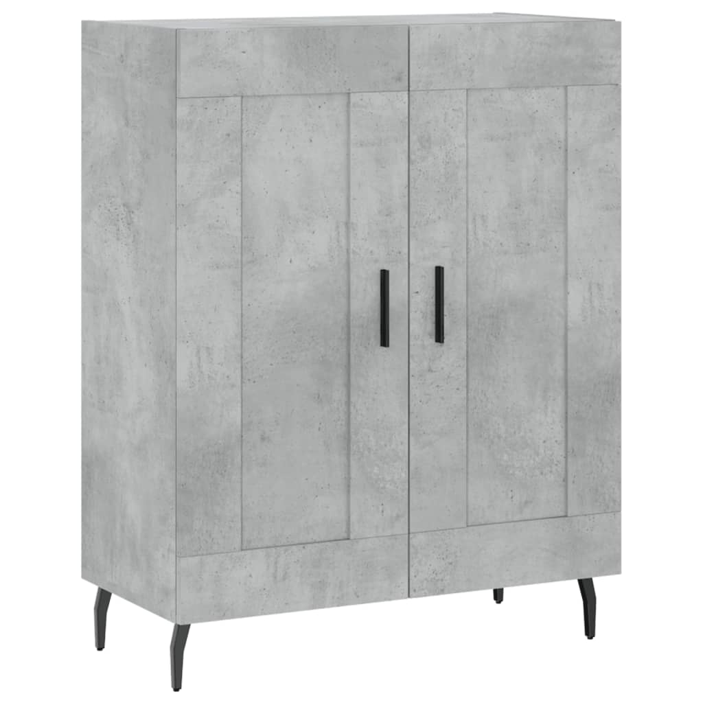 Highboard Concrete Grey 69,5x34x180 cm Engineered Wood