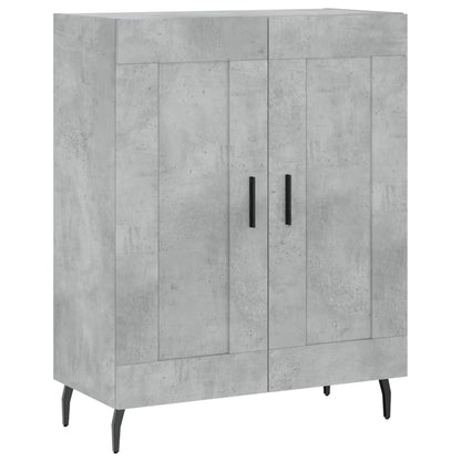 Highboard Concrete Grey 69,5x34x180 cm Engineered Wood