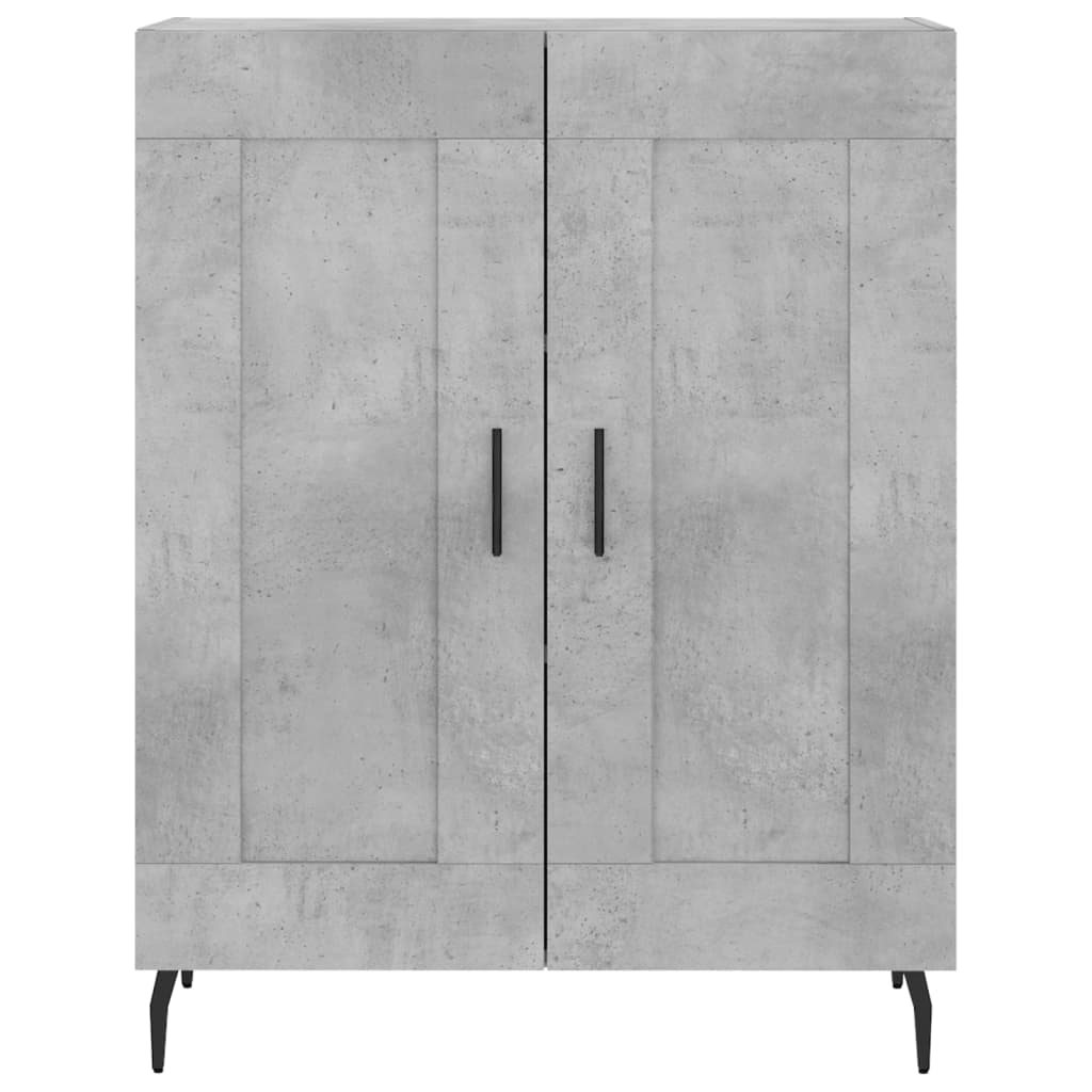 Highboard Concrete Grey 69,5x34x180 cm Engineered Wood