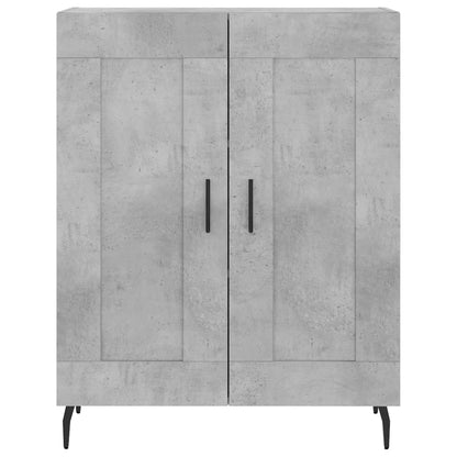 Highboard Concrete Grey 69,5x34x180 cm Engineered Wood
