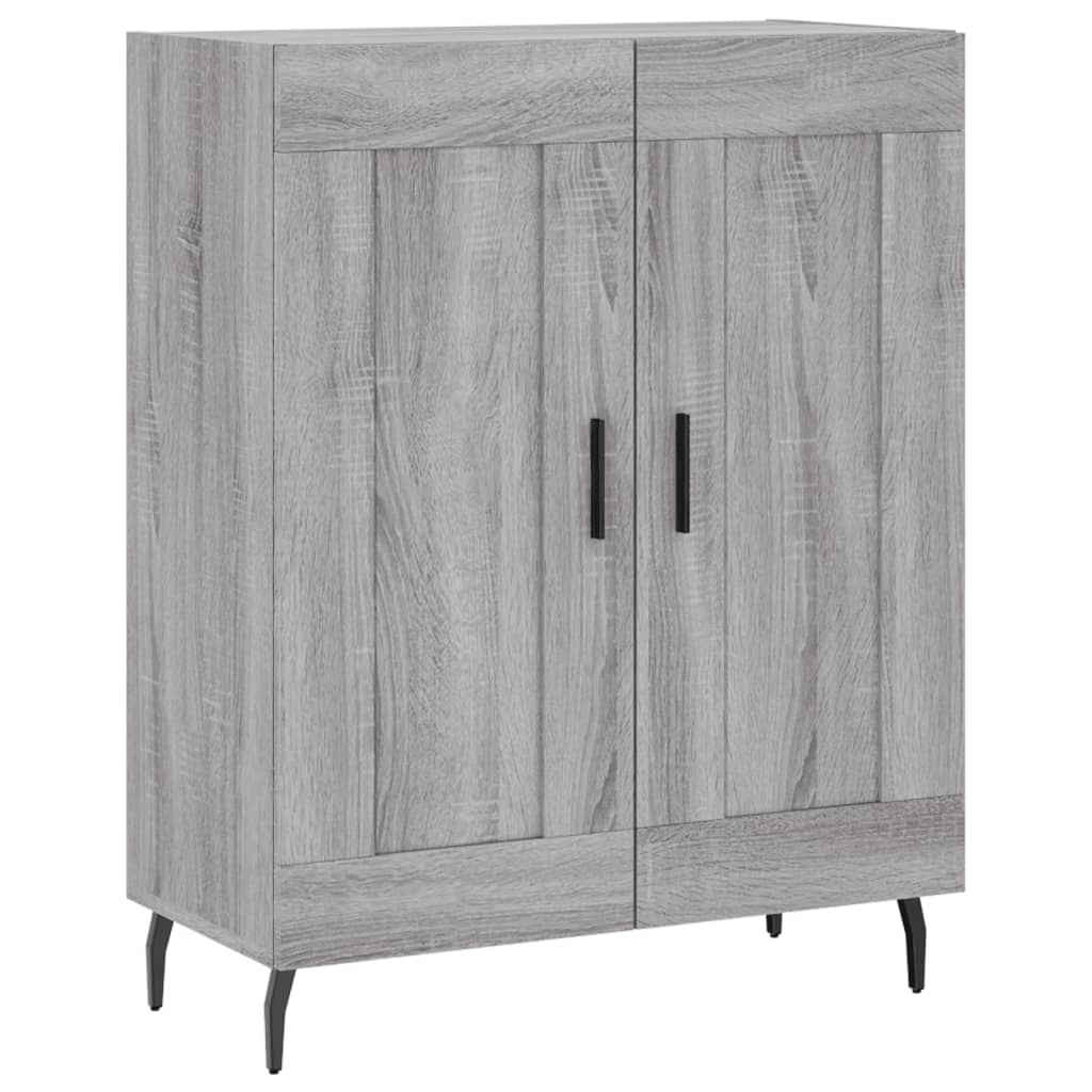 Highboard Grey Sonoma 69,5x34x180 cm Engineered Wood