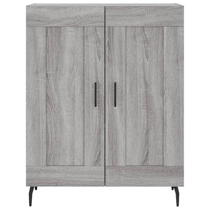Highboard Grey Sonoma 69.5x34x180 cm Engineered Wood