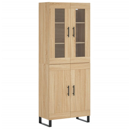 Highboard Sonoma Oak 69,5x34x180 cm Engineered Wood