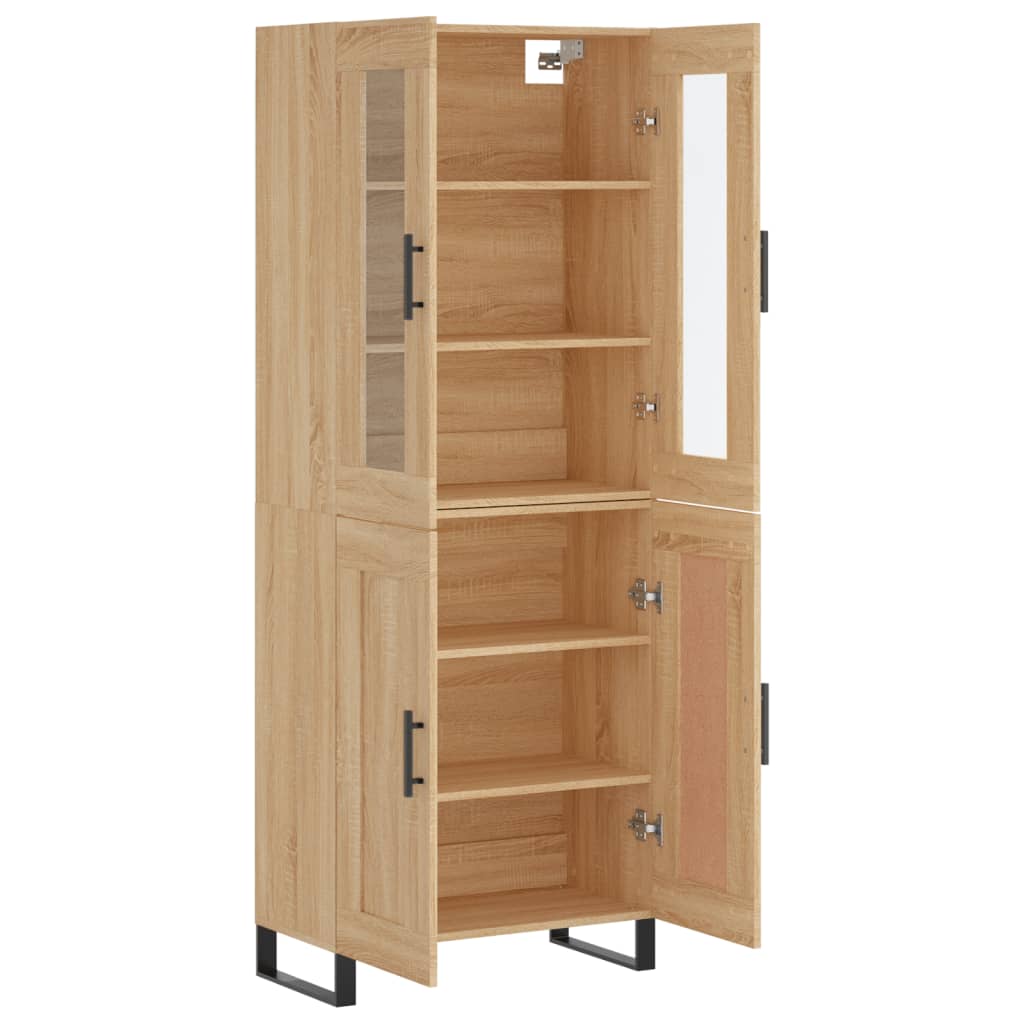 Highboard Sonoma Oak 69,5x34x180 cm Engineered Wood