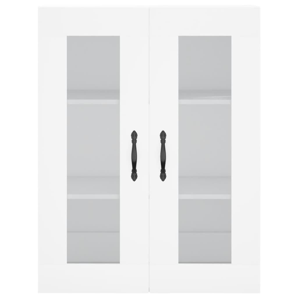 Highboard White 69,5x34x180 cm Engineered Wood