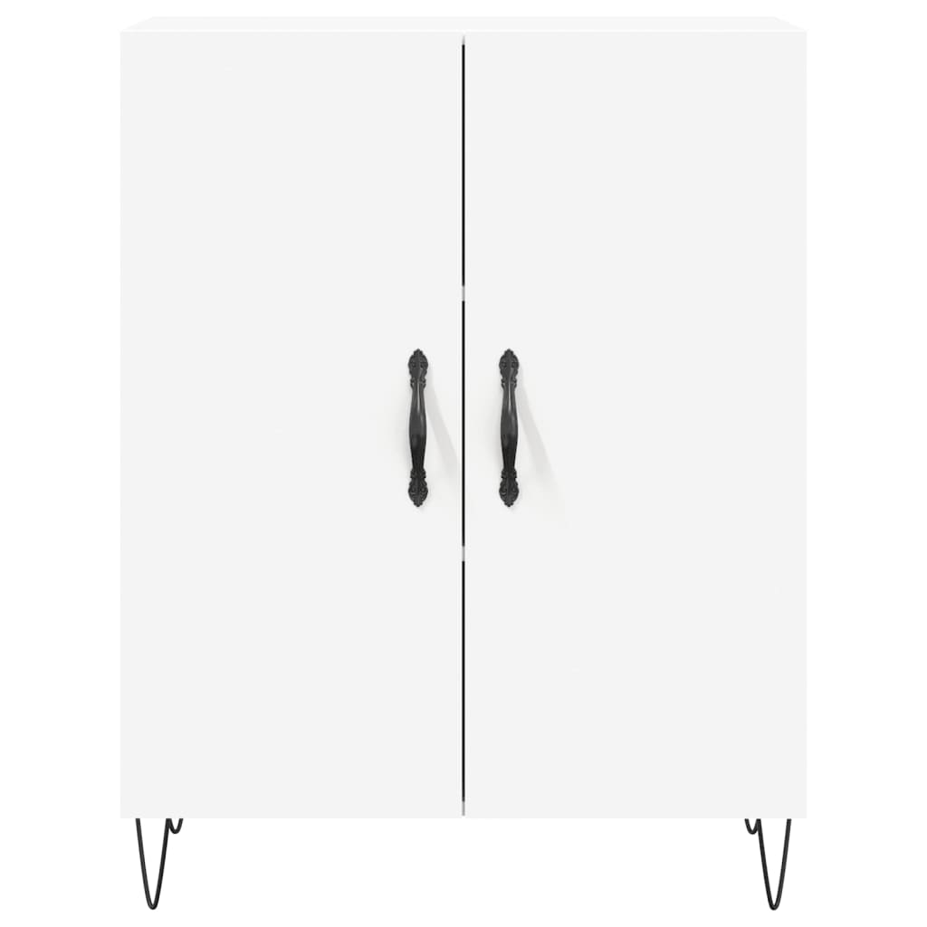 Highboard White 69,5x34x180 cm Engineered Wood