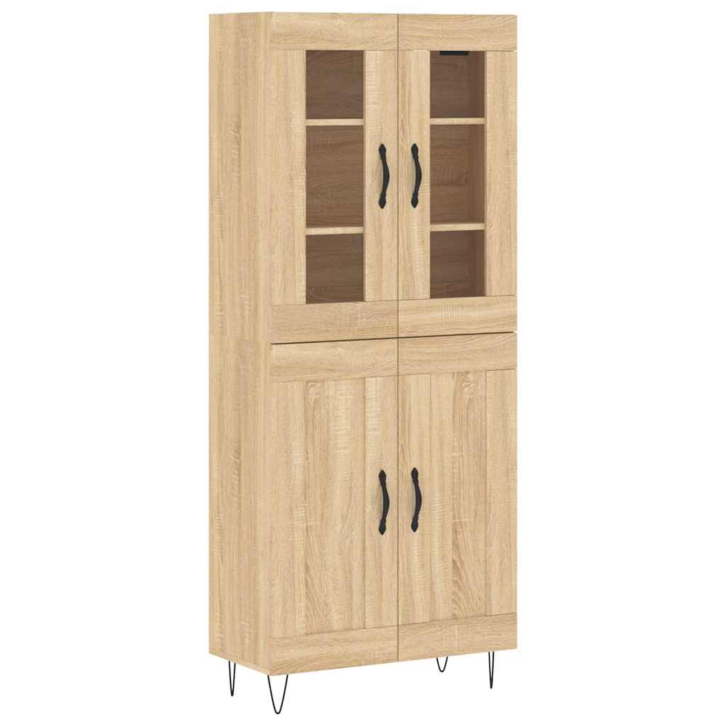Highboard Sonoma Oak 69,5x34x180 cm Engineered Wood