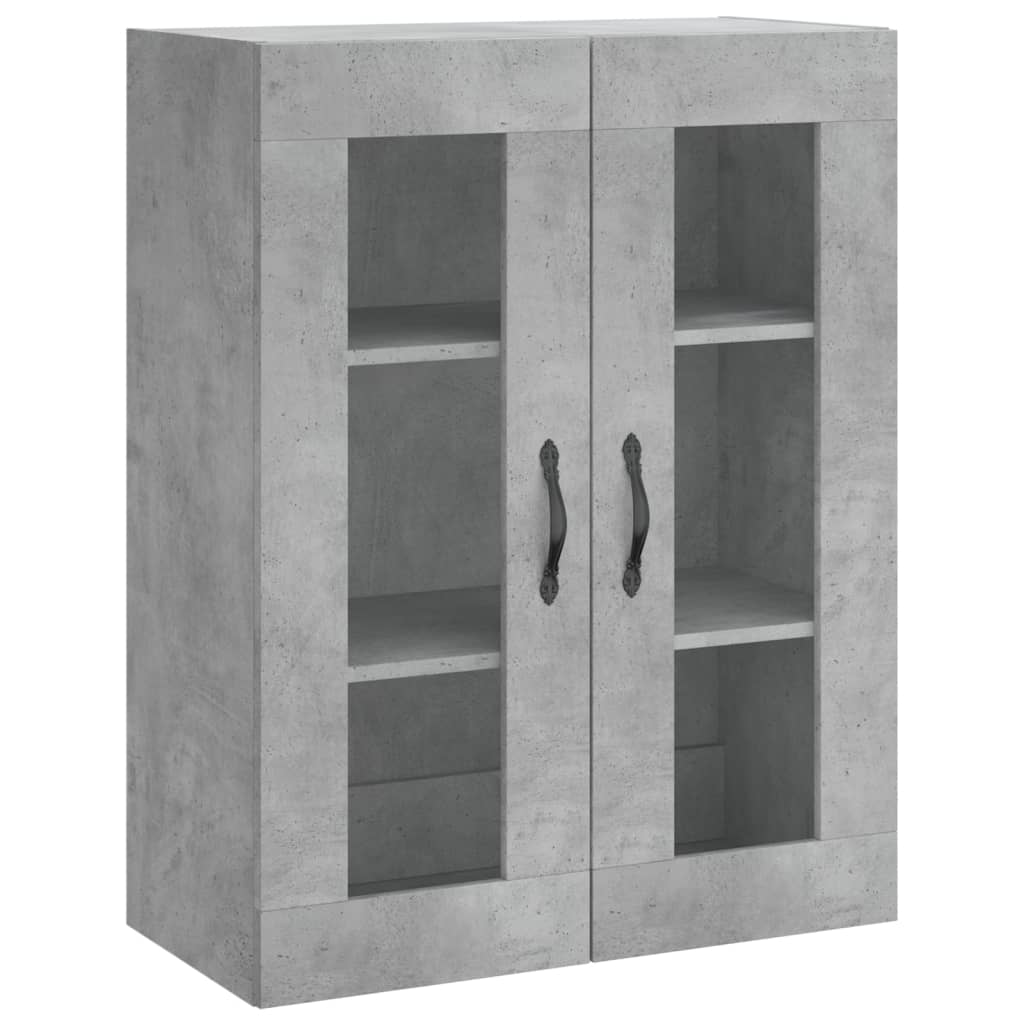 Highboard Concrete Grey 69,5x34x180 cm Engineered Wood