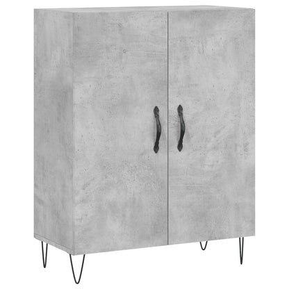 Highboard Concrete Grey 69,5x34x180 cm Engineered Wood