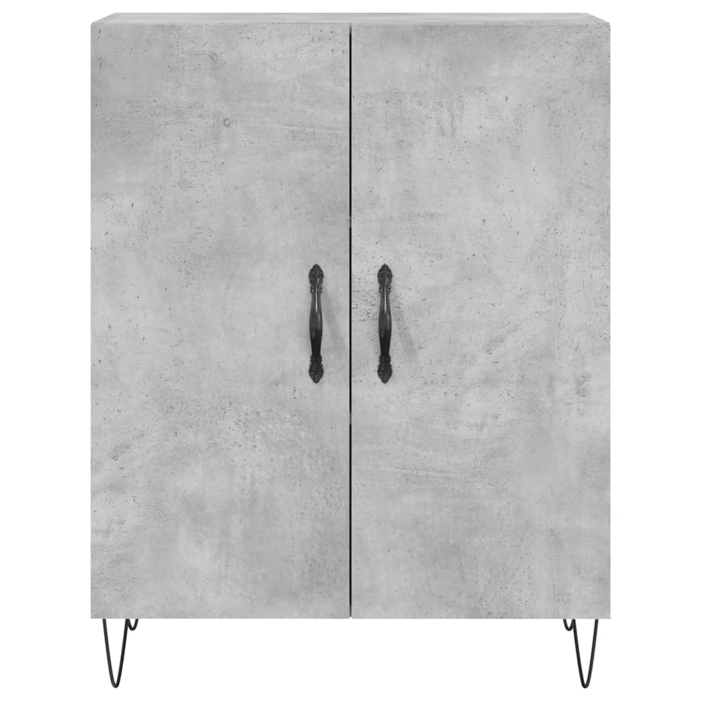 Highboard Concrete Grey 69,5x34x180 cm Engineered Wood