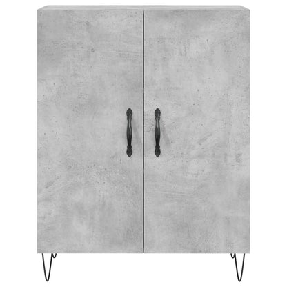 Highboard Concrete Grey 69,5x34x180 cm Engineered Wood
