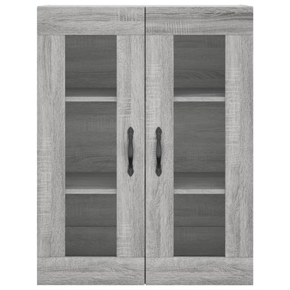 Highboard Grey Sonoma 69,5x34x180 cm Engineered Wood