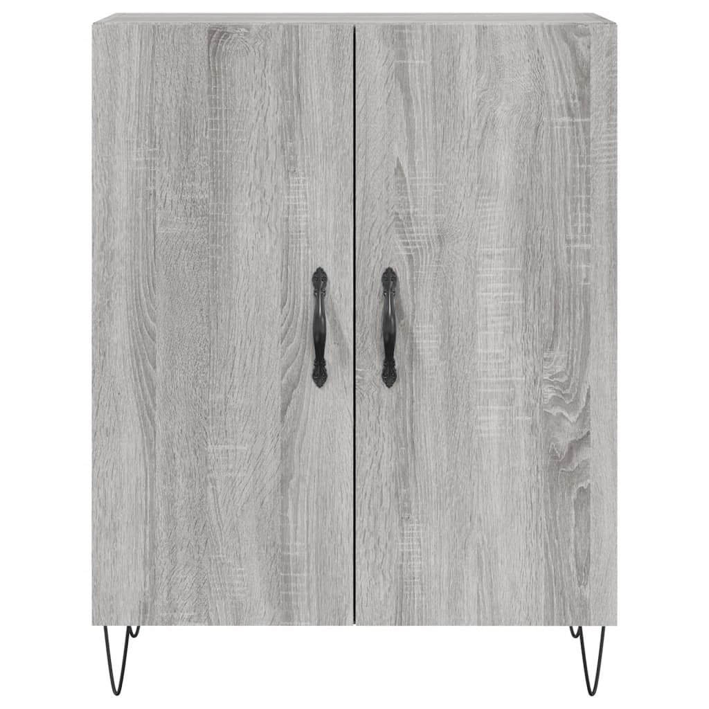 Highboard Grey Sonoma 69,5x34x180 cm Engineered Wood