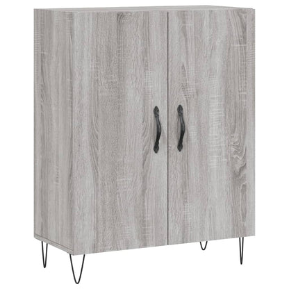 Highboard Grey Sonoma 69,5x34x180 cm Engineered Wood
