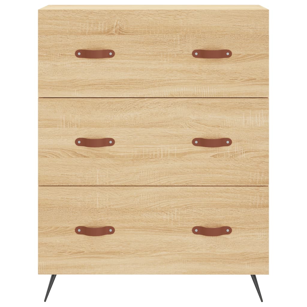 Highboard Sonoma Oak 69.5x34x180 cm Engineered Wood