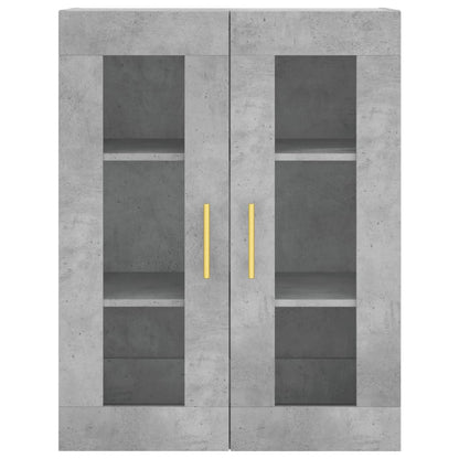 Highboard Concrete Grey 69,5x34x180 cm Engineered Wood