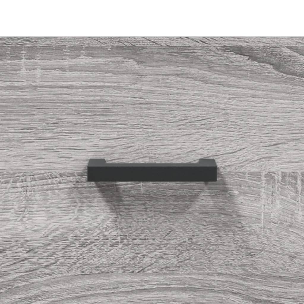 Highboard Grey Sonoma 69,5x34x180 cm Engineered Wood