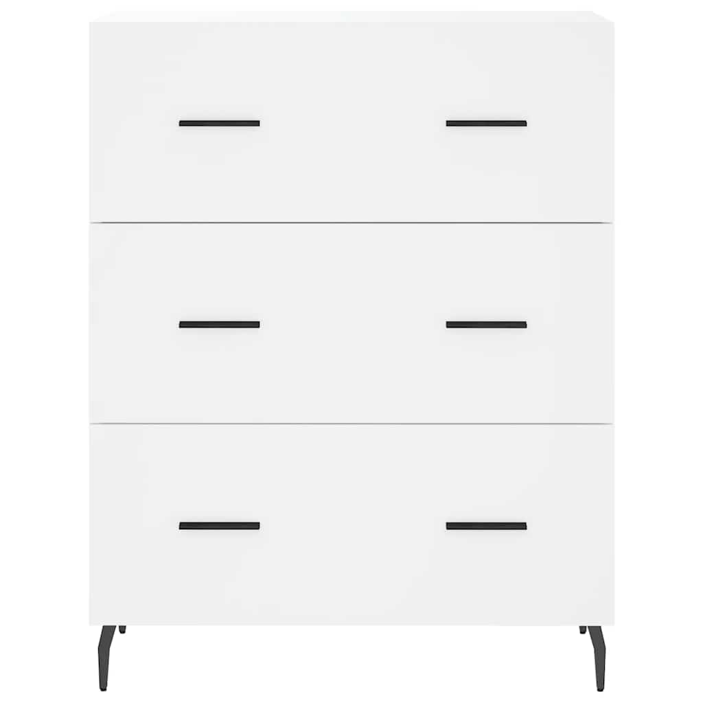 Highboard White 69.5x34x180 cm Engineered Wood