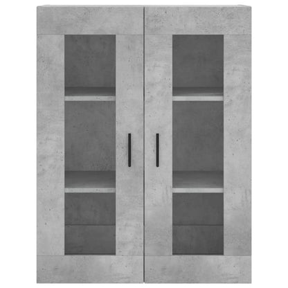 Highboard Concrete Grey 69,5x34x180 cm Engineered Wood